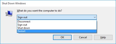 Restart Windows 8.1 Or Windows 10 In Remote Desktop RDC