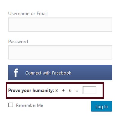 Prove Your Humanity Login Feature In WordPress