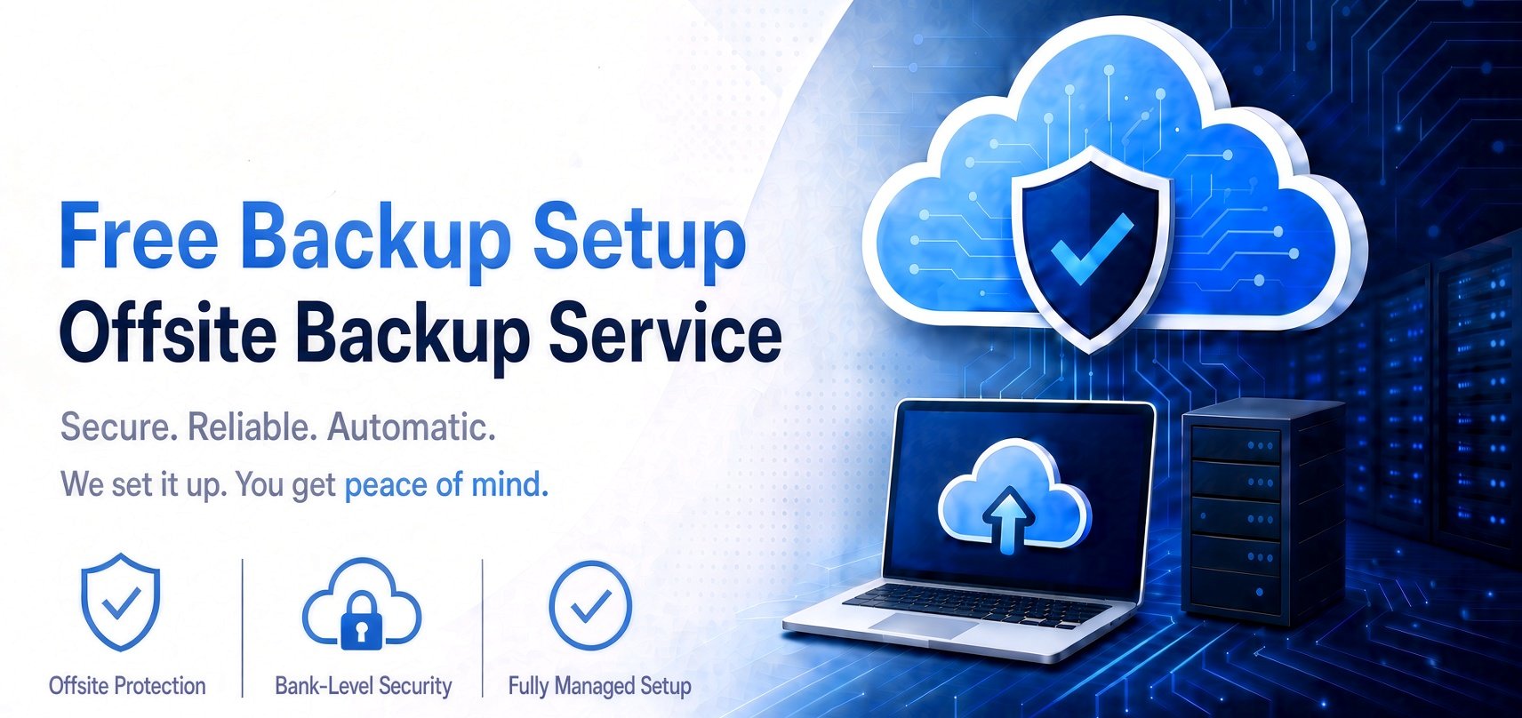 DNS Texas Free Secure Offsite Backup Setup Promo
